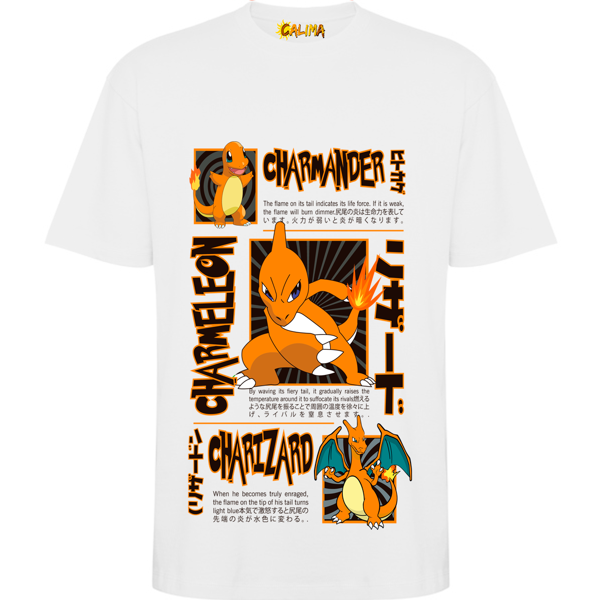 🔥 Camiseta Oversize – Charmander Vibes - Adultos