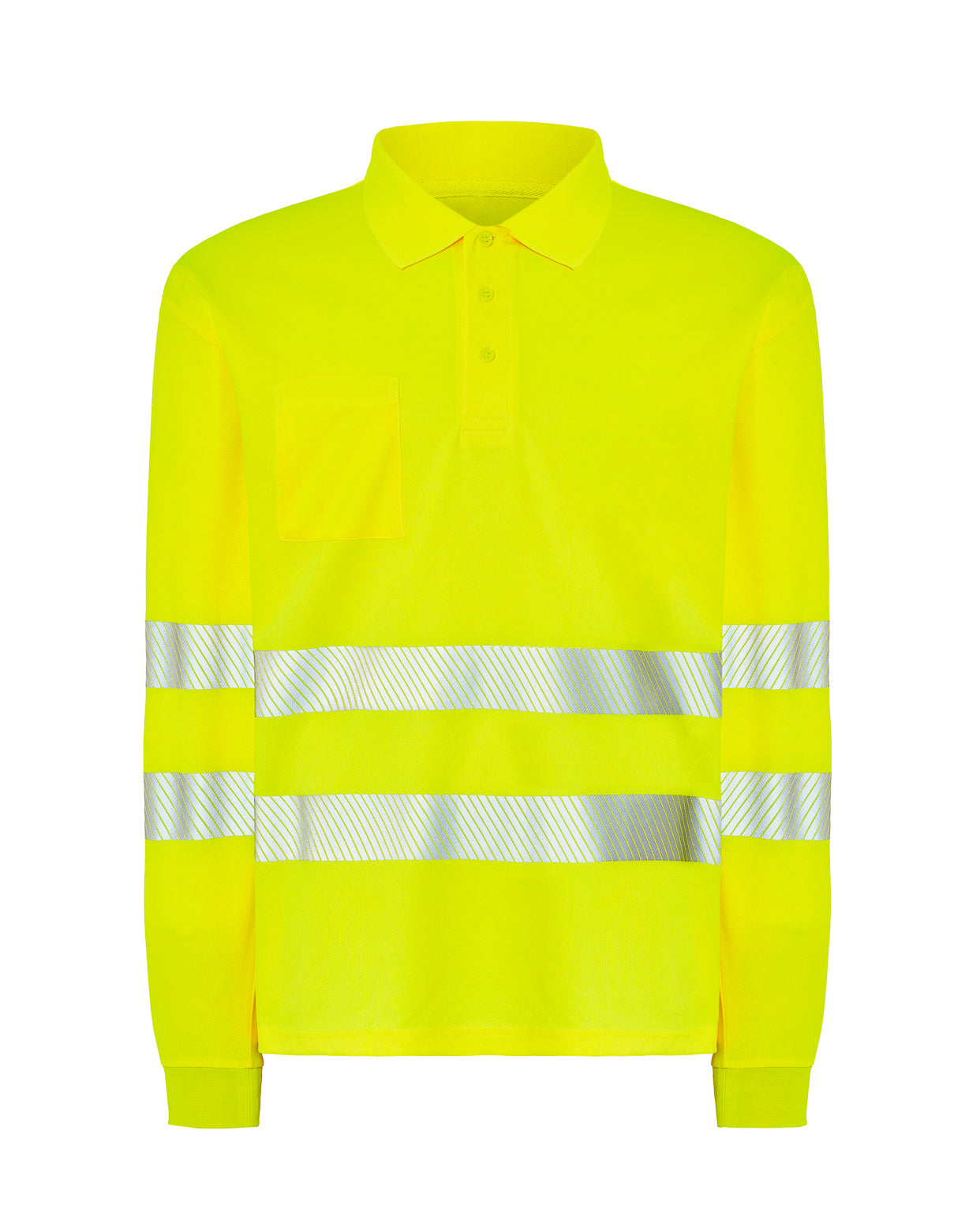 Polo Manga Larga - Gold Fluor