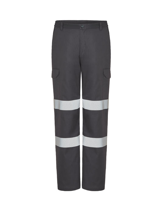 Pantalón Multibolsillos Con Cintas - Graphite