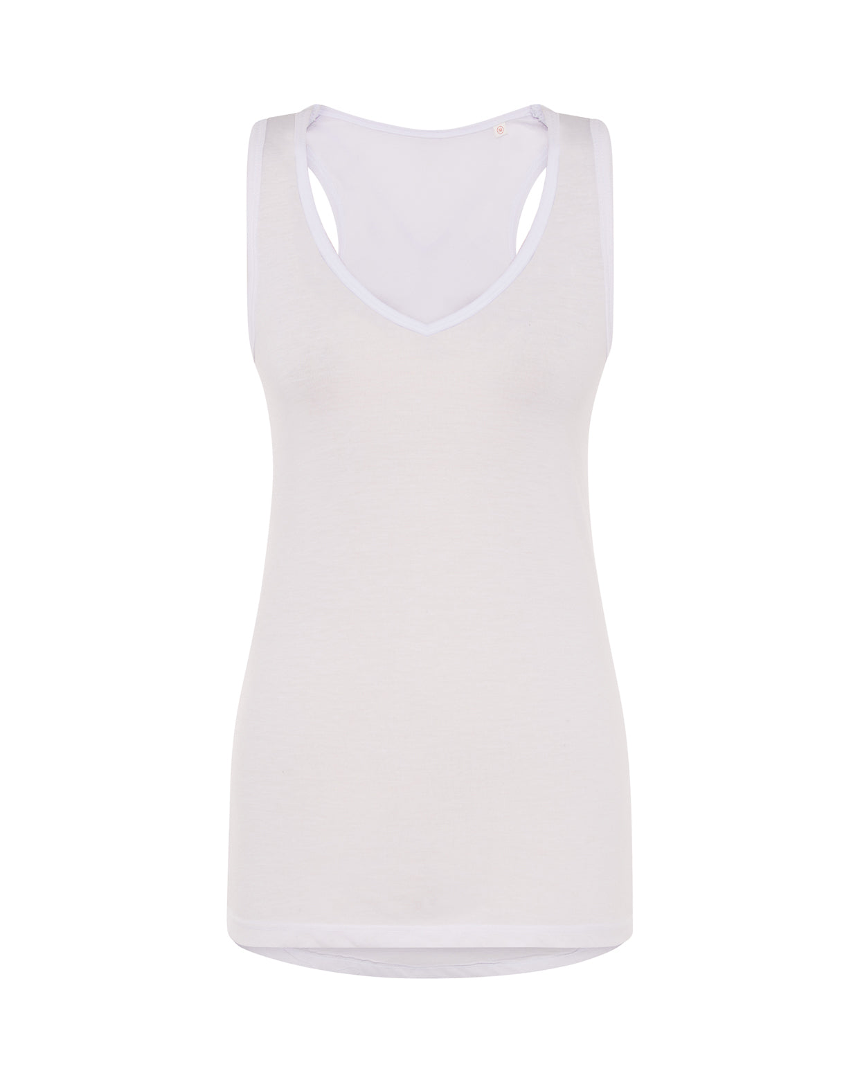 V-neck Subli Top - White Sublimatable