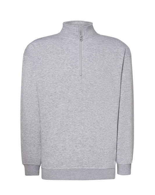 Half Zip Sweatshirt - Ash Melange