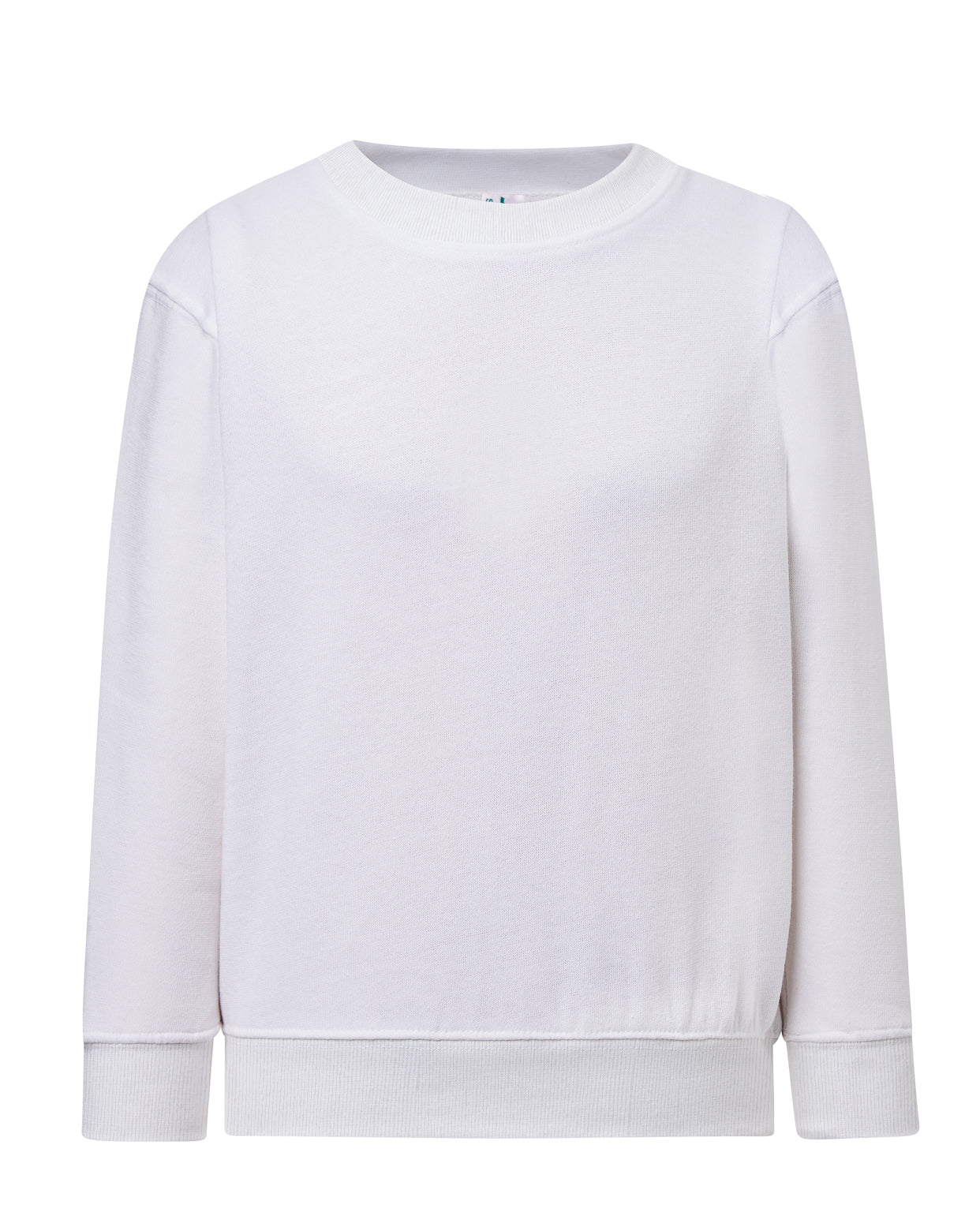 Crew Neck Sweatshirt Kid - White