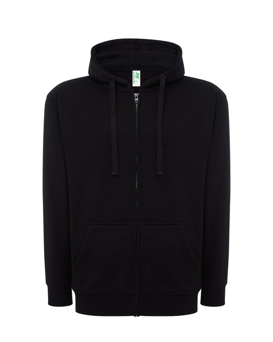 Hooded French Terry Sweatshirt - Black