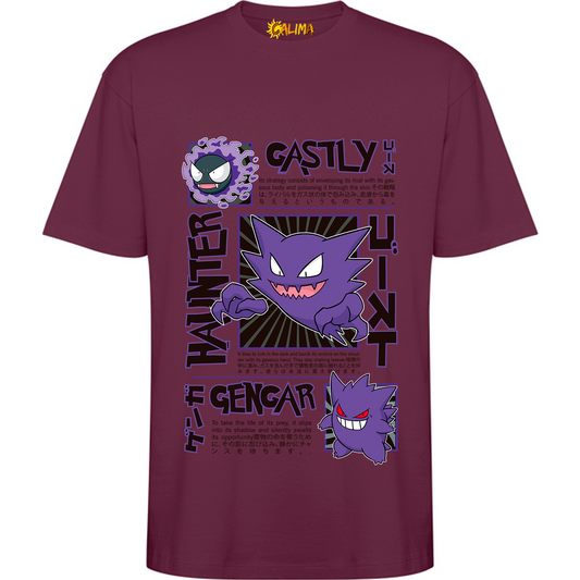 👻 Camiseta Oversize – Gengar Shadow - Adultos