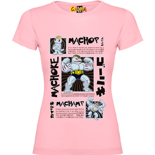 💪 Camiseta algodón Mujer – Machamp Power - Adultos y Niñas