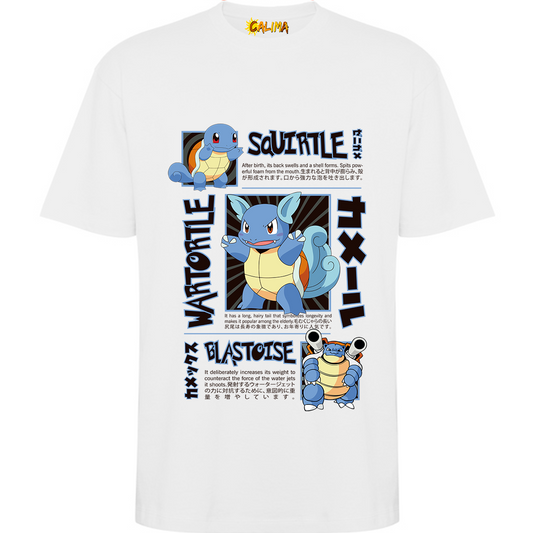 💧 Camiseta Oversize – Squirtle Cool - Adultos