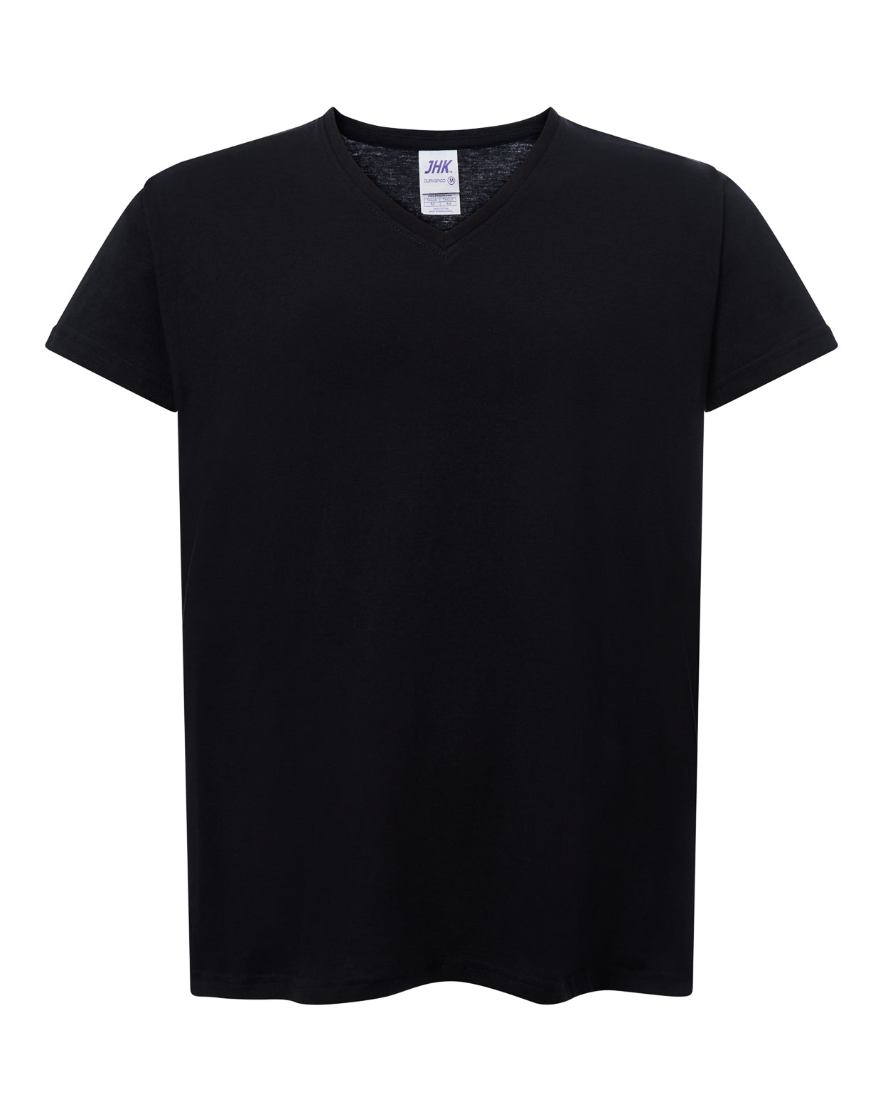 Curves T-Shirt V-Neck - Black