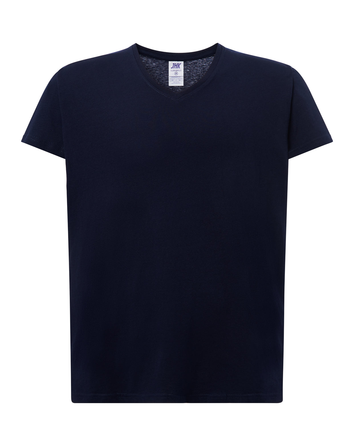 Curves T-Shirt V-Neck - Navy