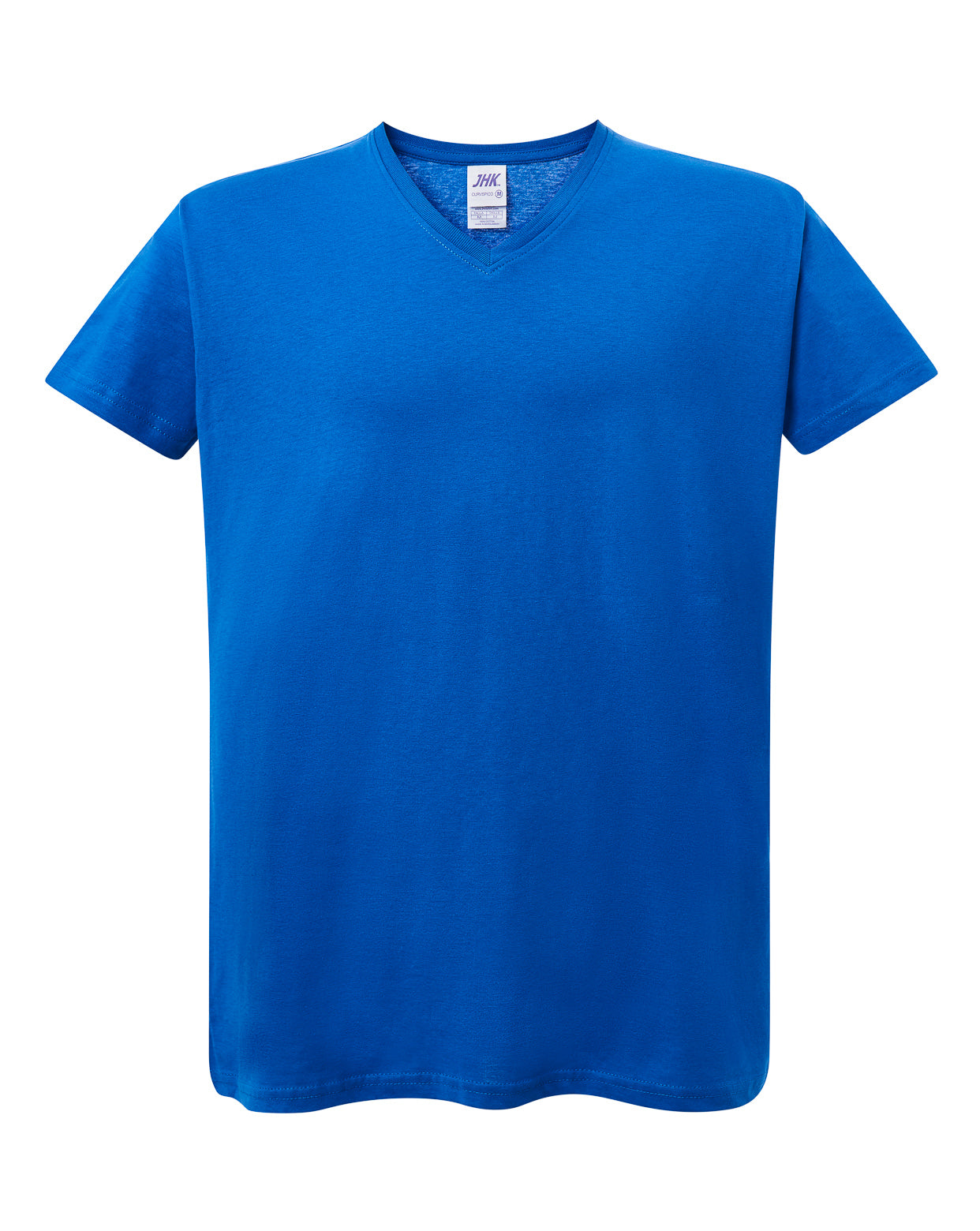 Curves T-Shirt V-Neck - Royal Blue