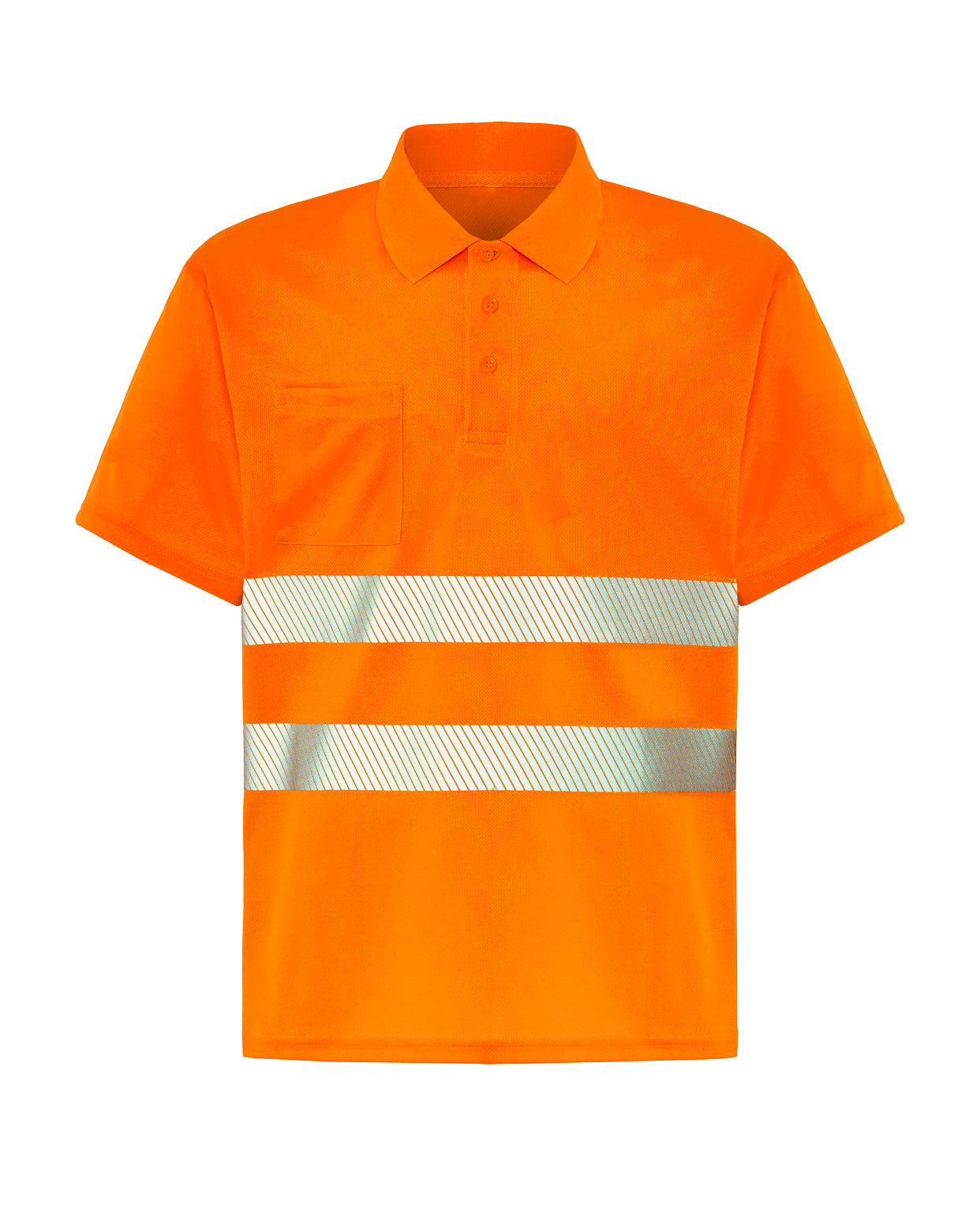 Polo Manga Corta - Orange Fluor