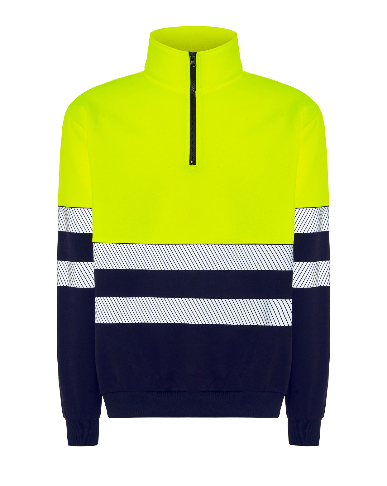 Sudadera Media Cremallera - Navy / SunYelow Fluor