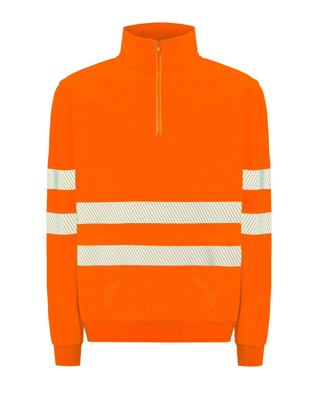 Sudadera Media Cremallera - Orange Fluor