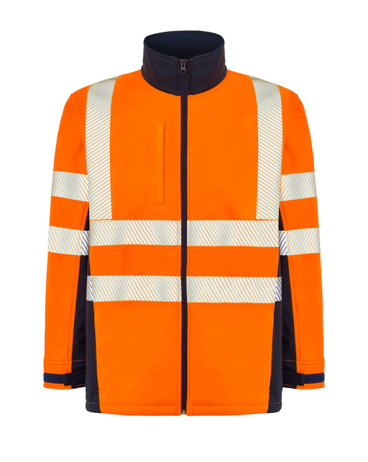 Chaqueta Softshell - Navy / Orange Fluor