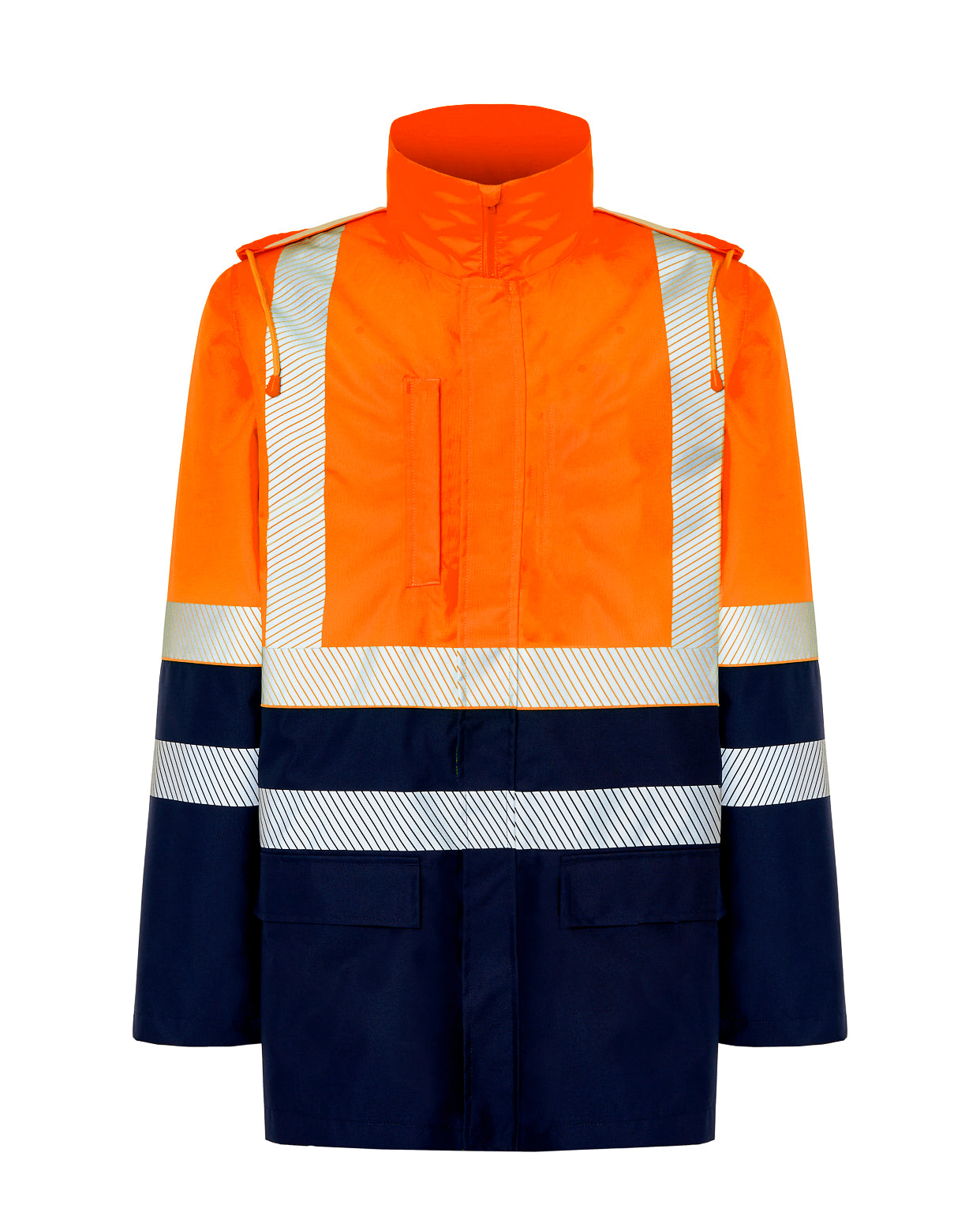 Parka - Navy / Orange Fluor