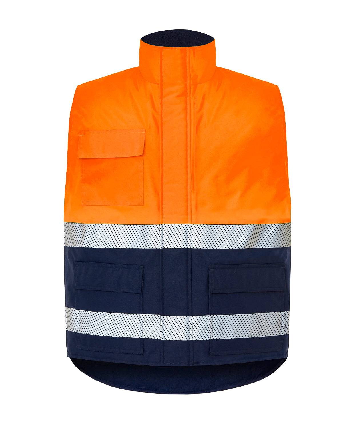 Chaleco acolchado - Navy / Orange Fluor