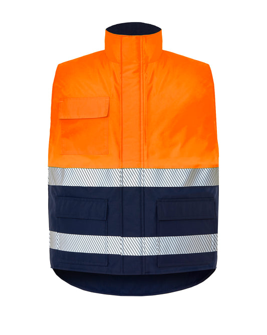 Chaleco acolchado - Navy / Orange Fluor