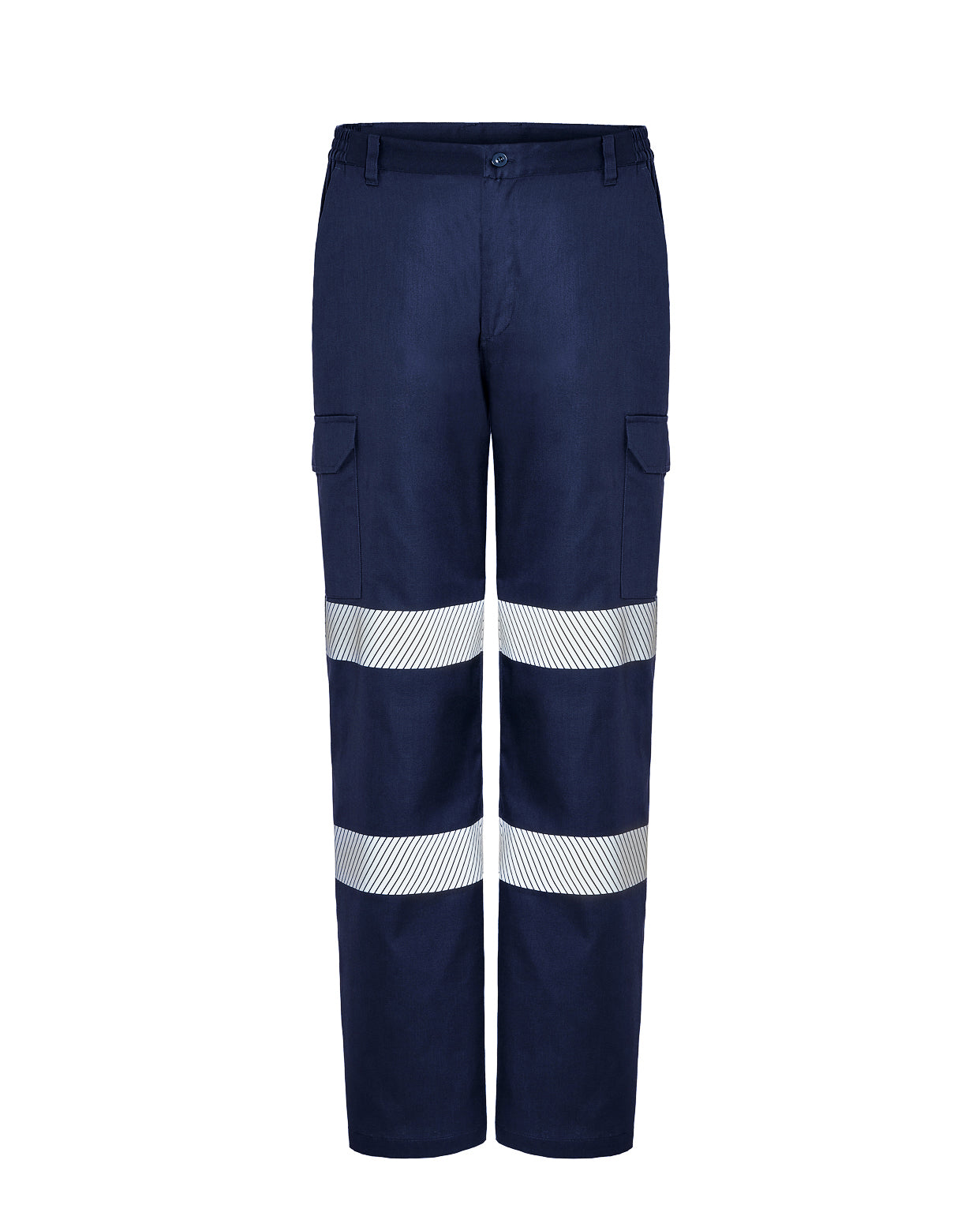 Pantalón Multibolsillos Con Cintas - Navy
