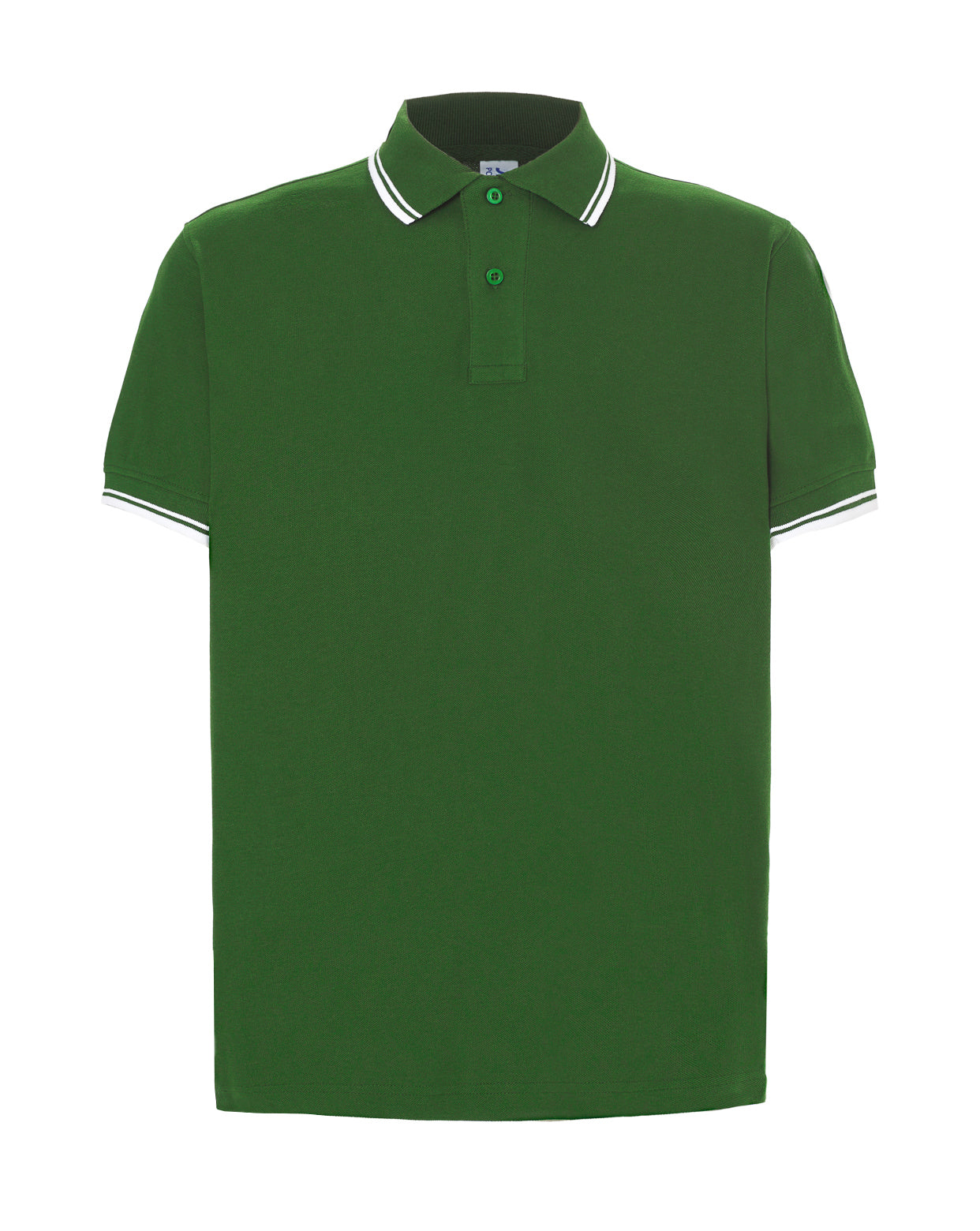 Regular Polo Man - Bottle Green / White