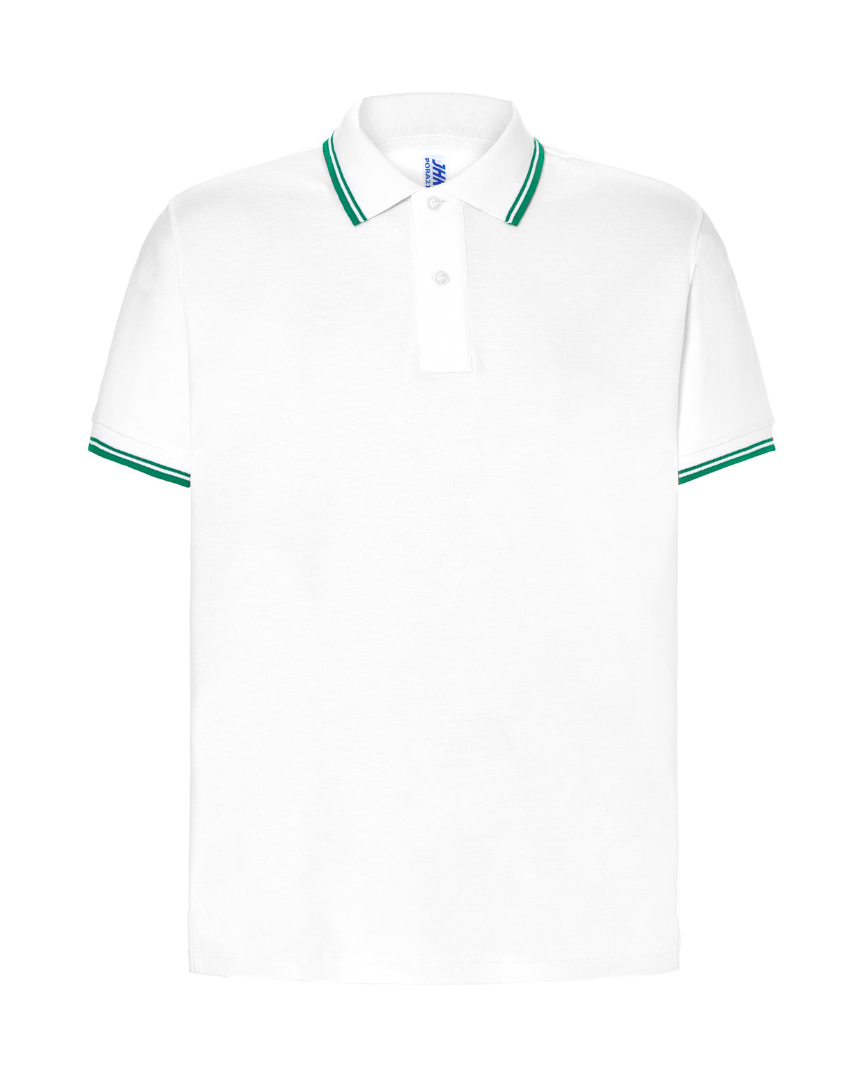 Regular Polo Man - White / Kelly Green