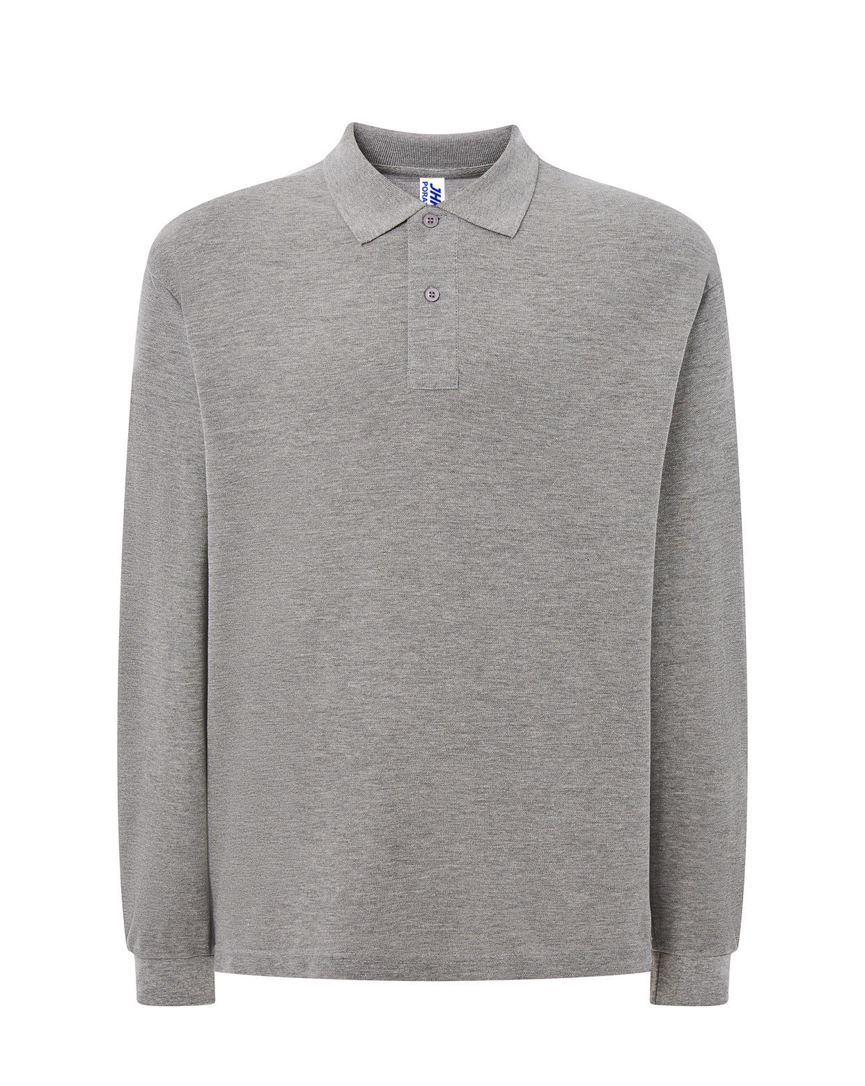 Regular Polo LS Man - Grey Melange