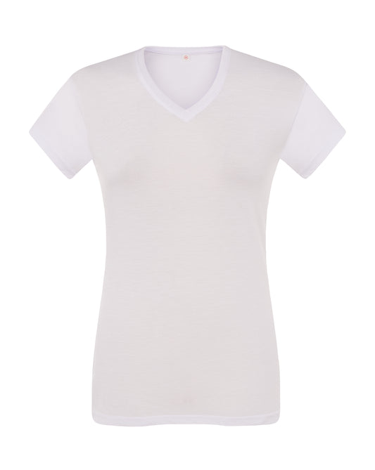 Lady Comfort V-neck Subli - White Sublimatable