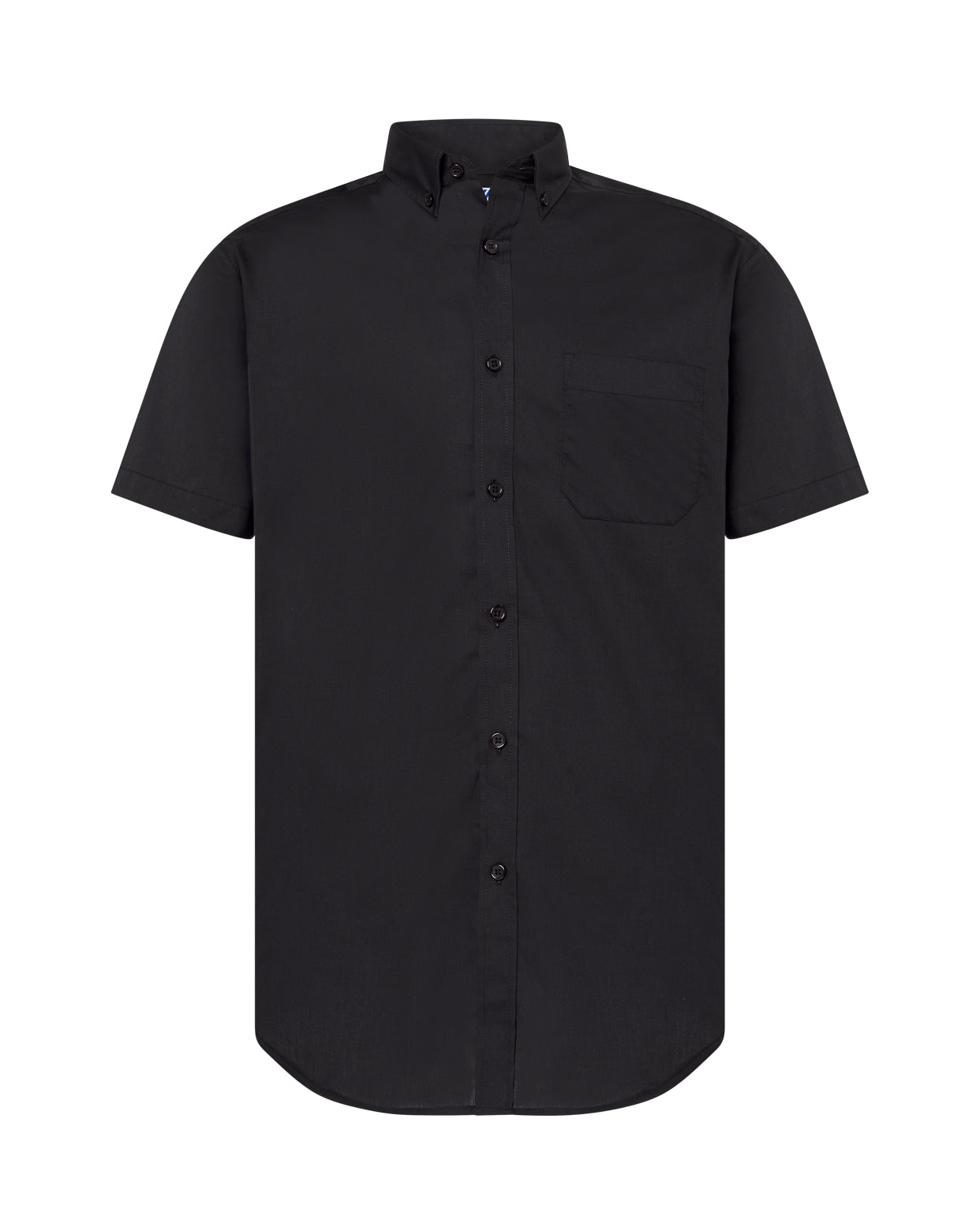 Casual & Business Ss Shirt Popelin - Black