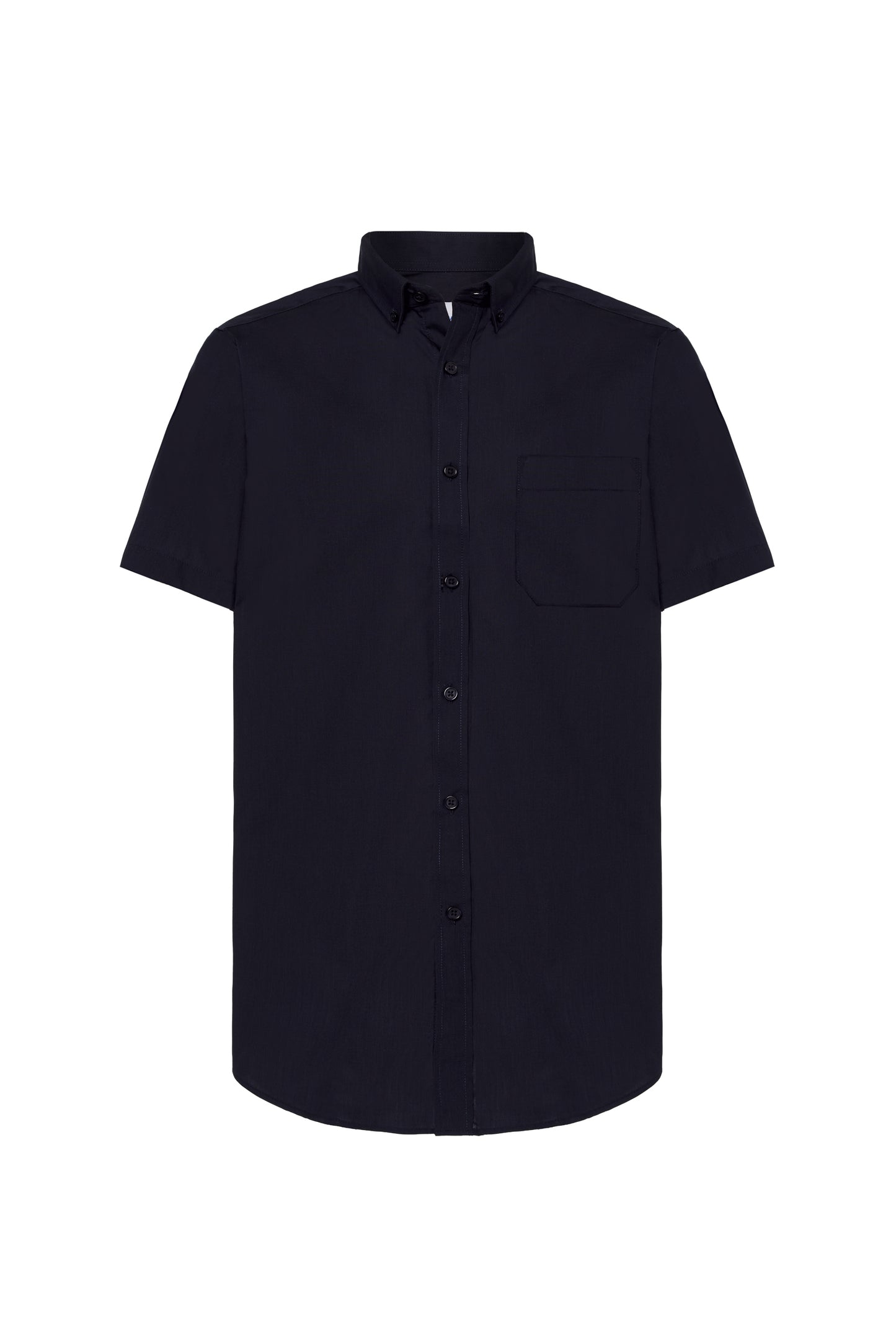 Casual & Business Ss Shirt Popelin - Navy