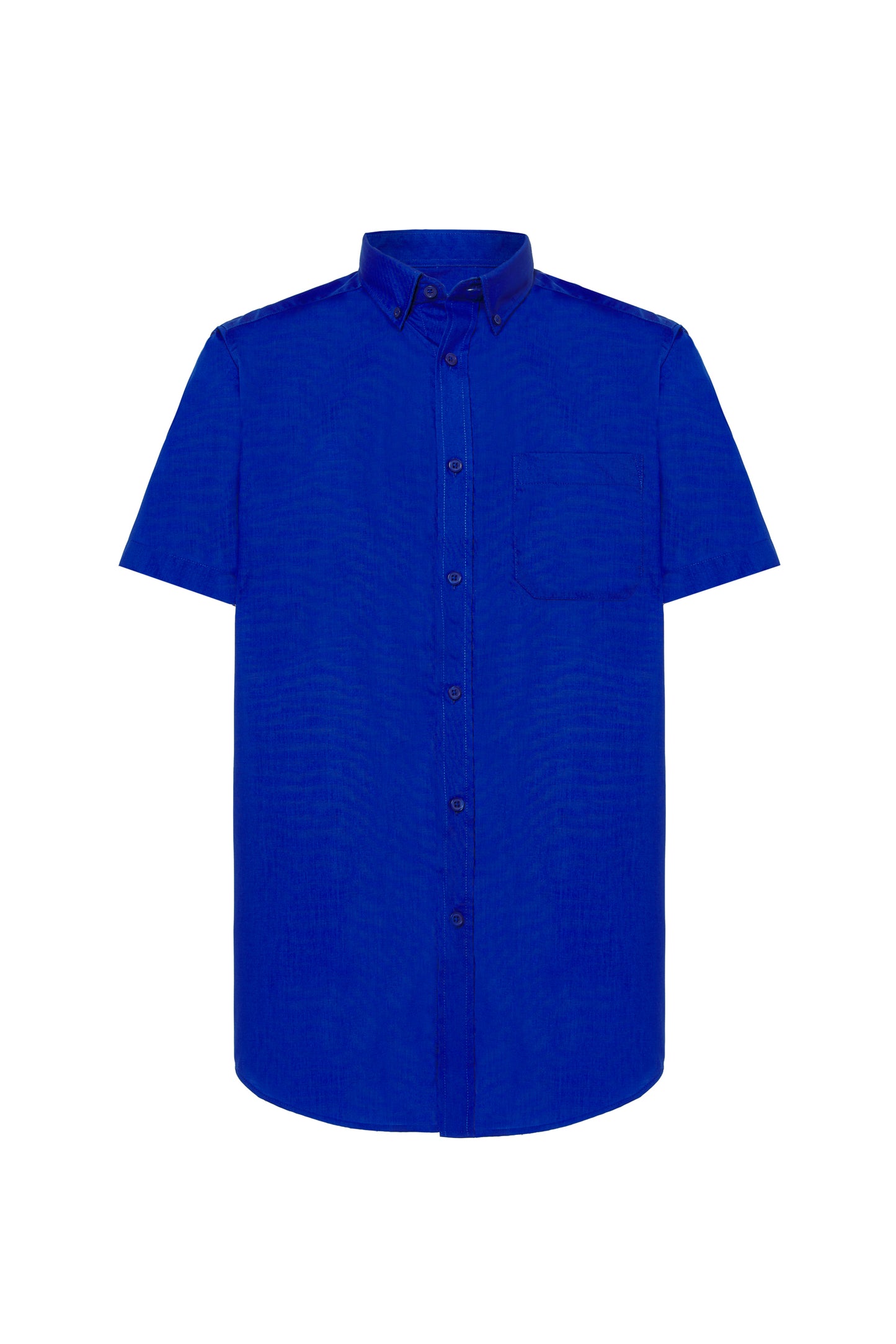 Casual & Business Ss Shirt Popelin - Royal Blue