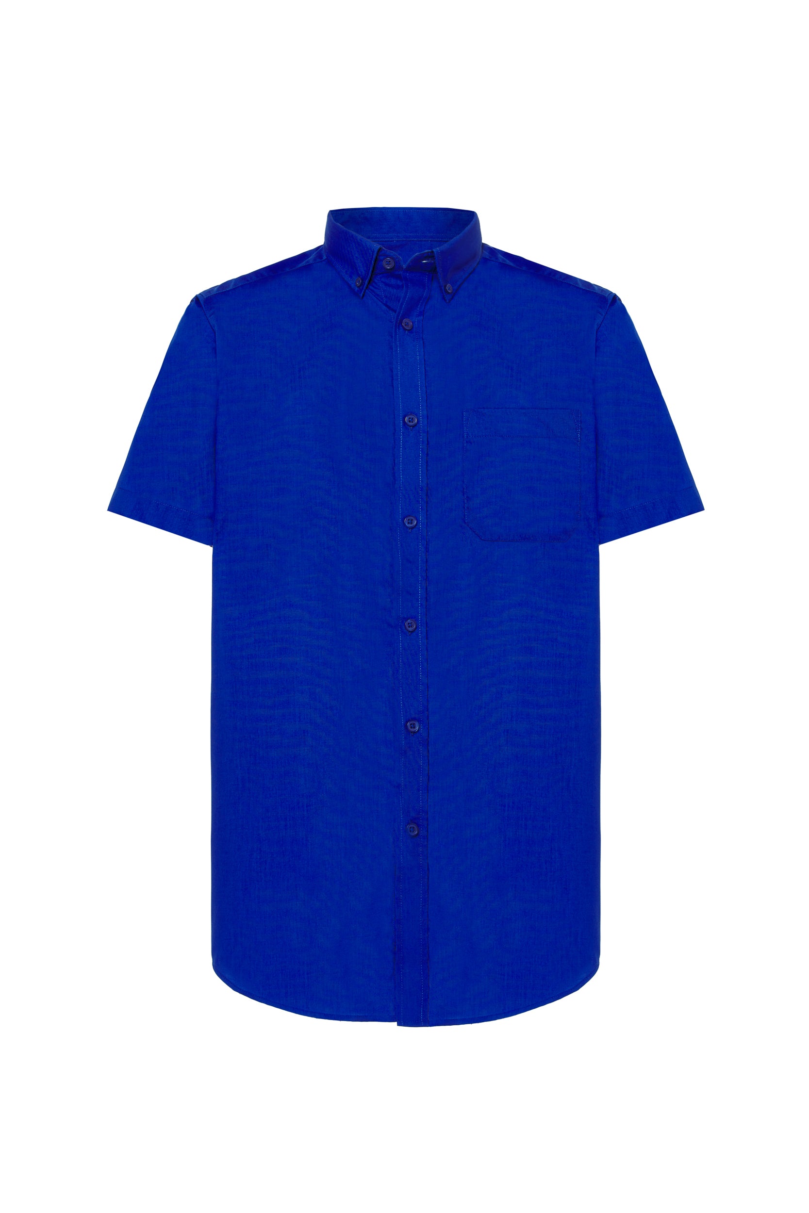 Casual & Business Ss Shirt Popelin - Royal Blue