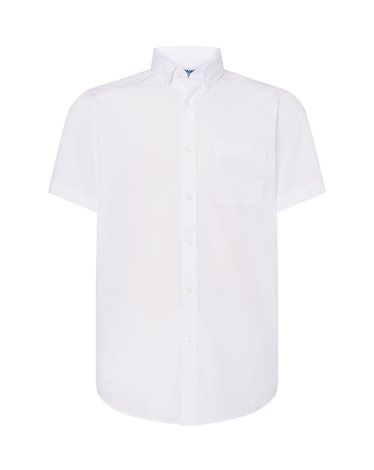 Casual & Business Ss Shirt Popelin - White