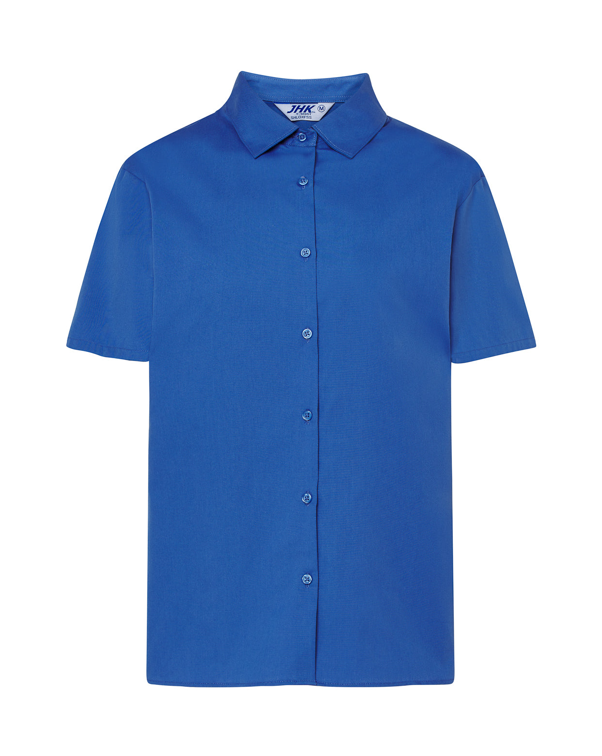 Lady Casual & Business Ss Oxford Shirt - Royal Blue