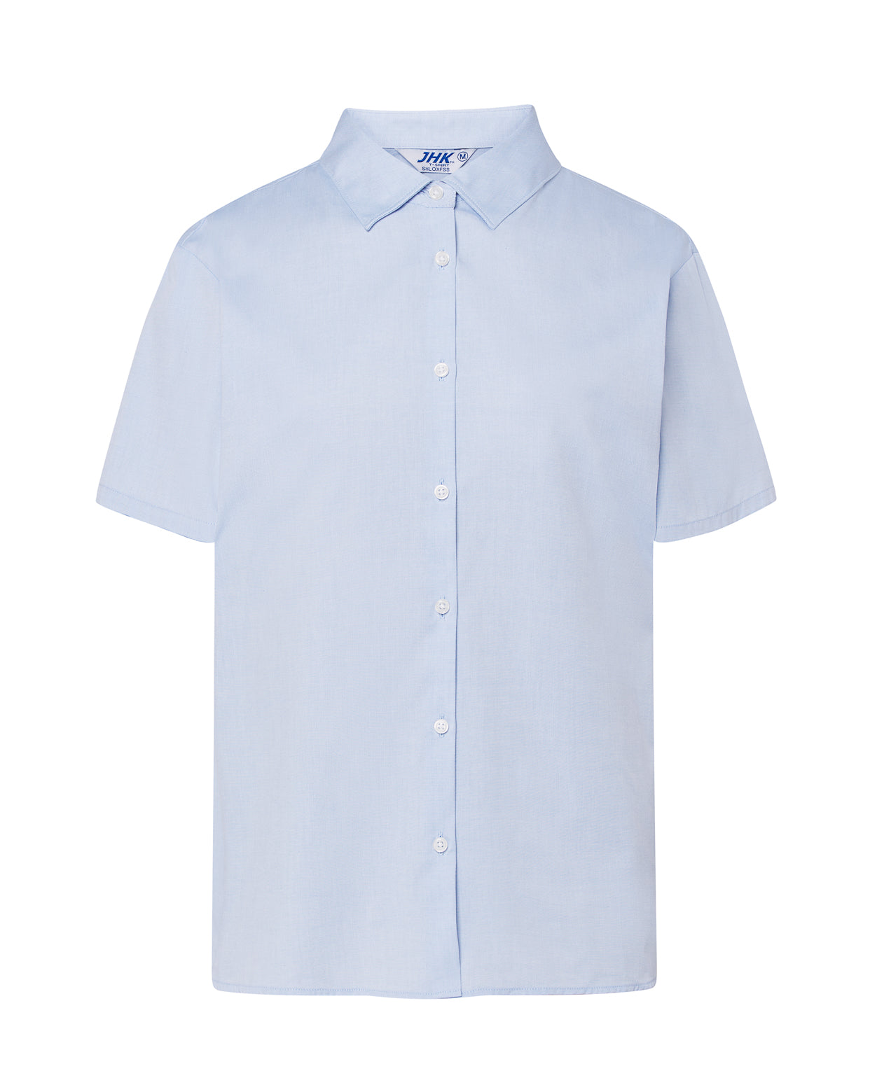 Lady Casual & Business Ss Oxford Shirt - Sky Blue