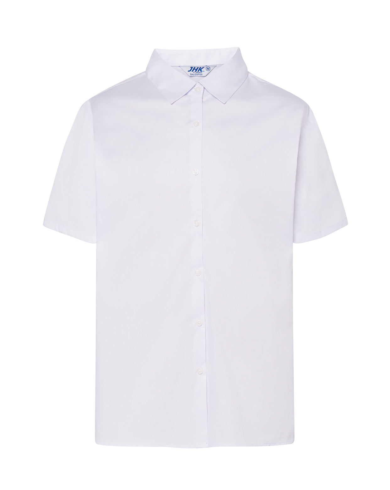 Lady Casual & Business Ss Oxford Shirt - White