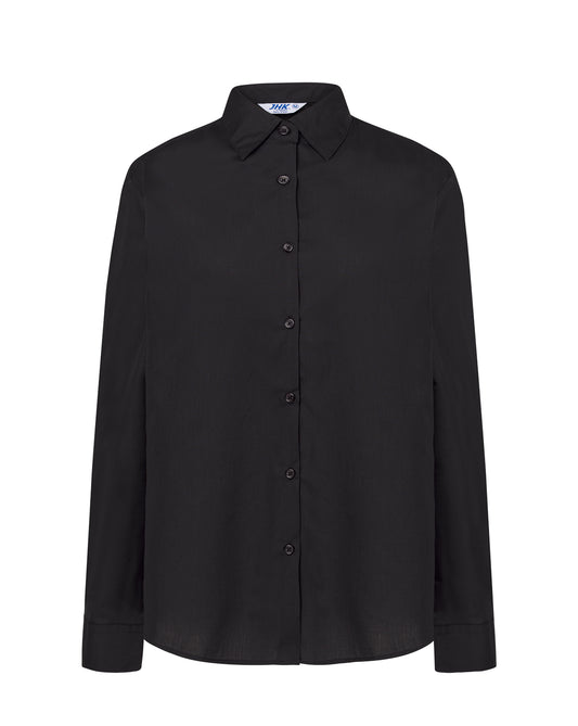 Casual & Business Shirt Lady Popelin - Black