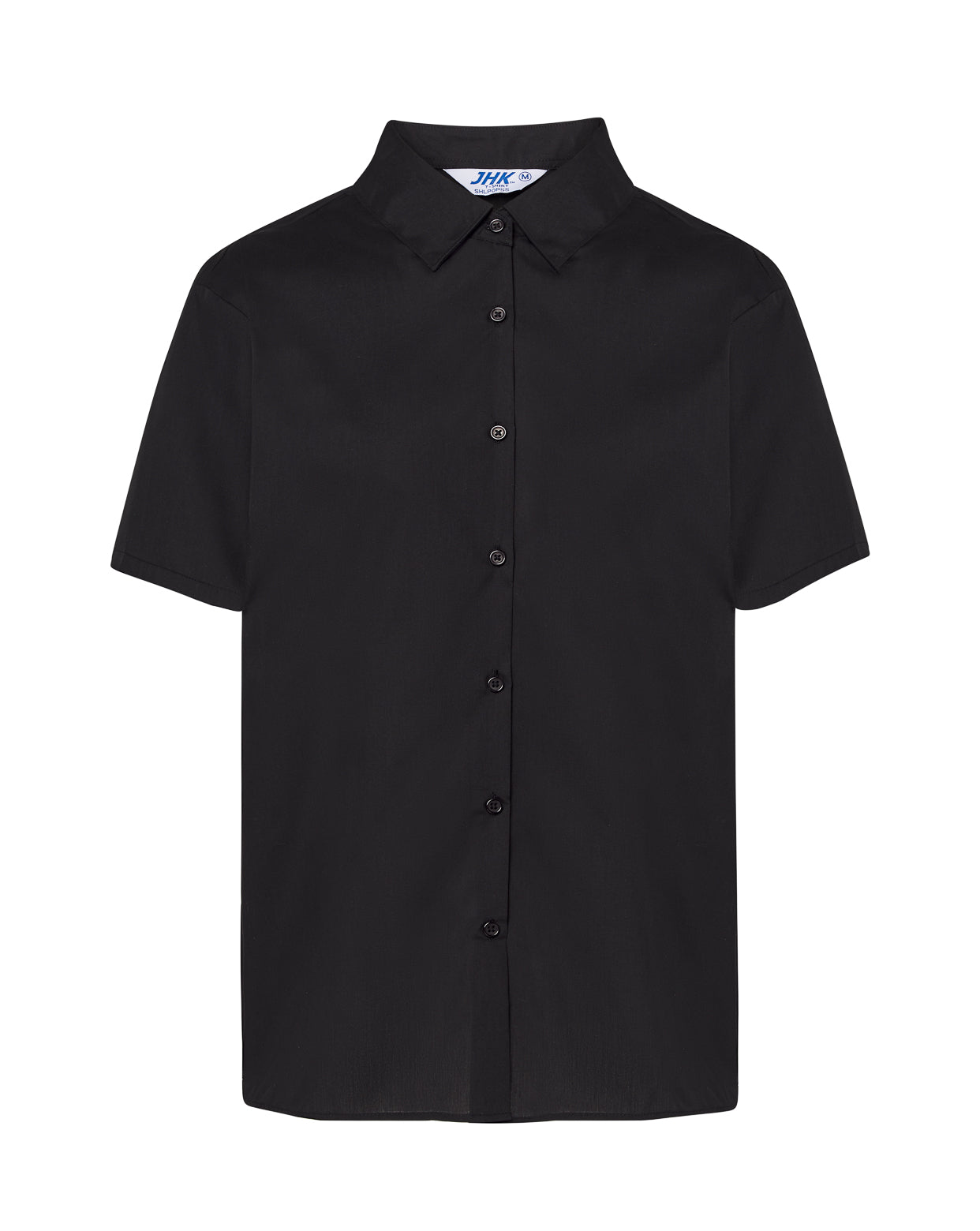 Lady Casual & Business Ss Shirt Popelin - Black
