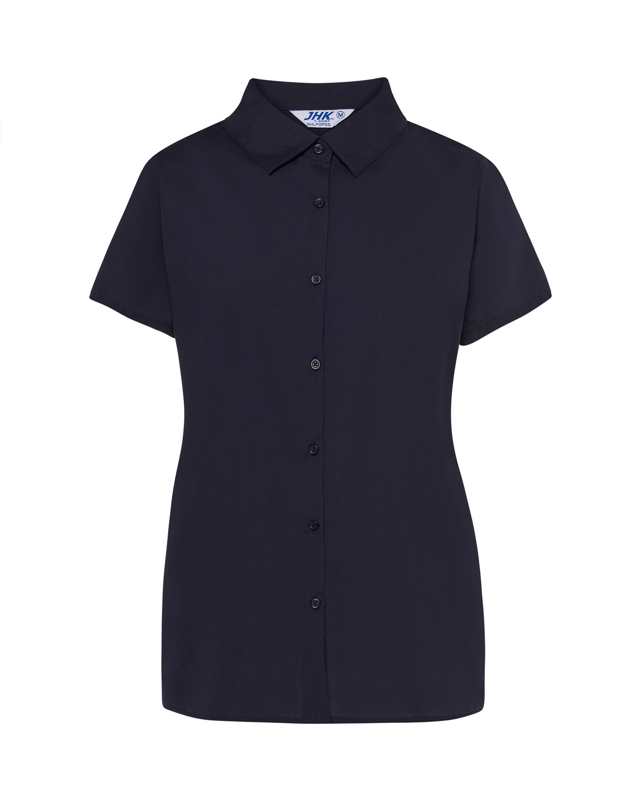 Lady Casual & Business Ss Shirt Popelin - Navy