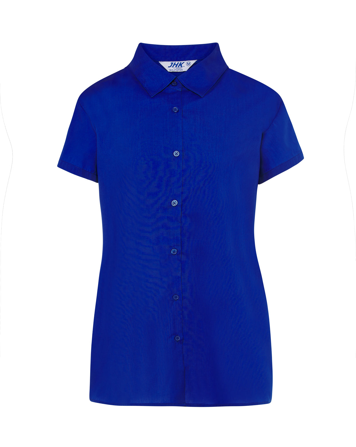 Lady Casual & Business Ss Shirt Popelin - Royal Blue