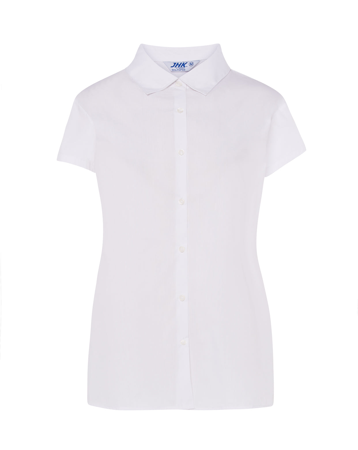 Lady Casual & Business Ss Shirt Popelin - White