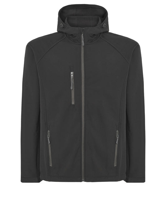 Softshell Jacket Hooded - Black