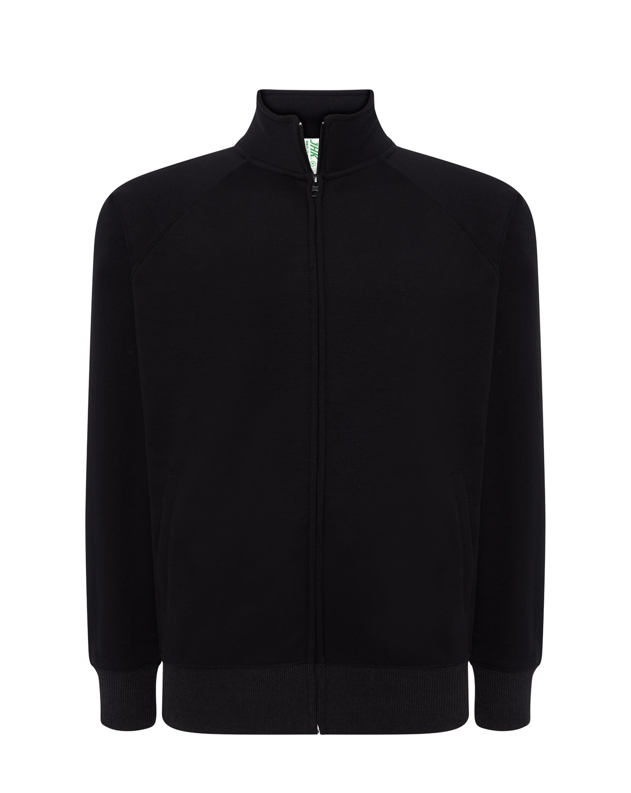 Full Zip French Terry Sweatshirt - Black