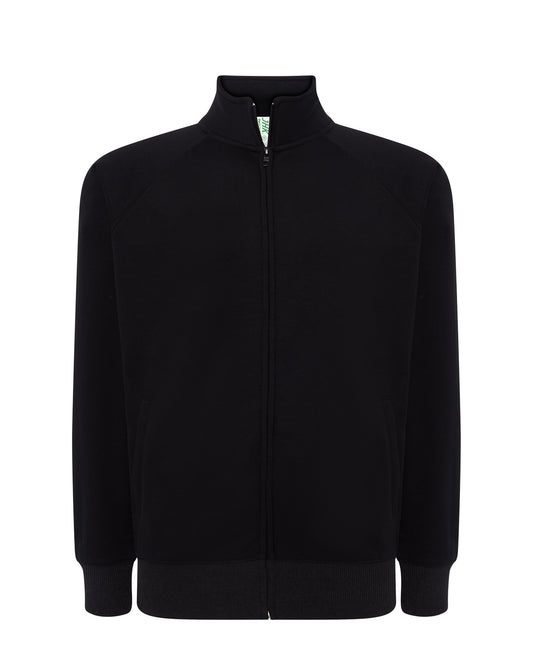 Full Zip French Terry Sweatshirt - Black