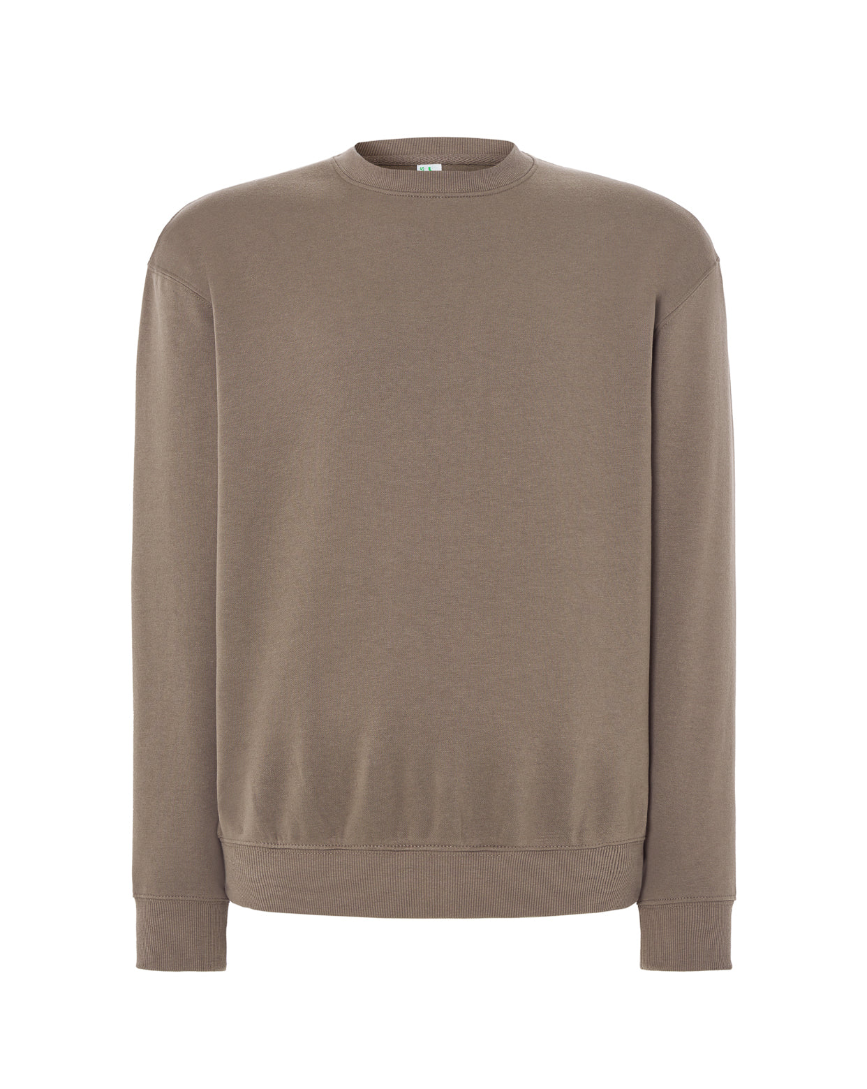Crew Neck Sweatshirt - Brown Dark