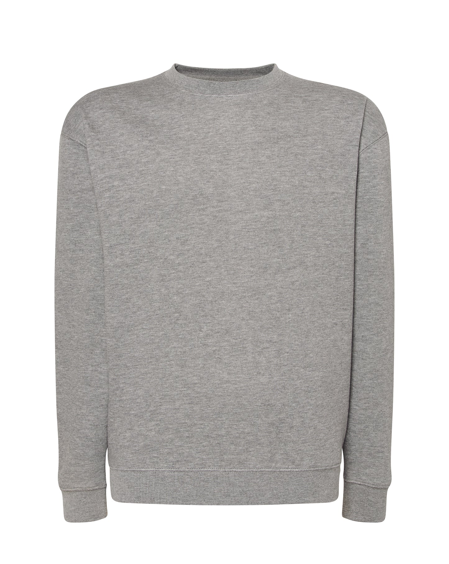 Crew Neck Sweatshirt - Grey Melange