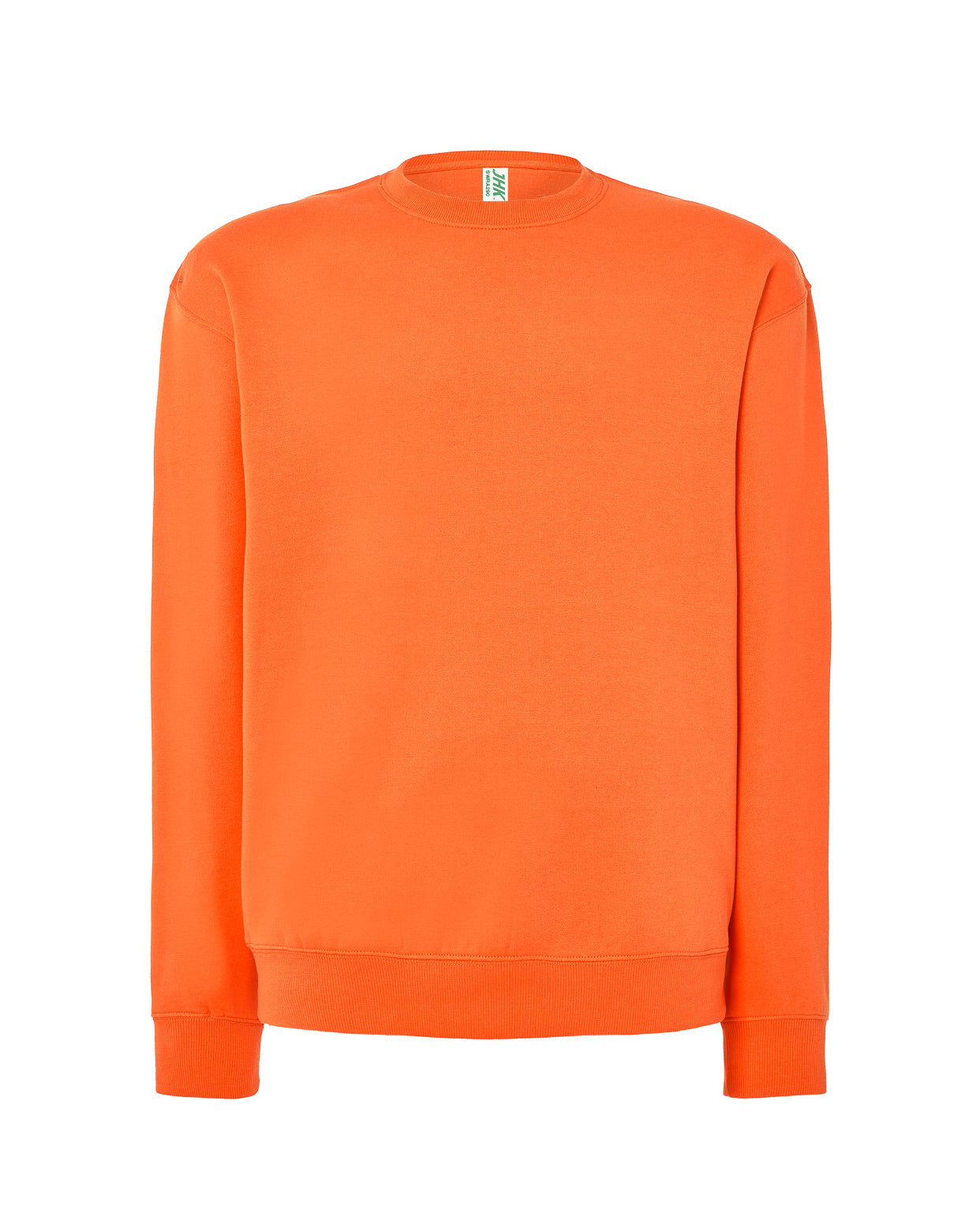 Crew Neck Sweatshirt - Orange Fluor