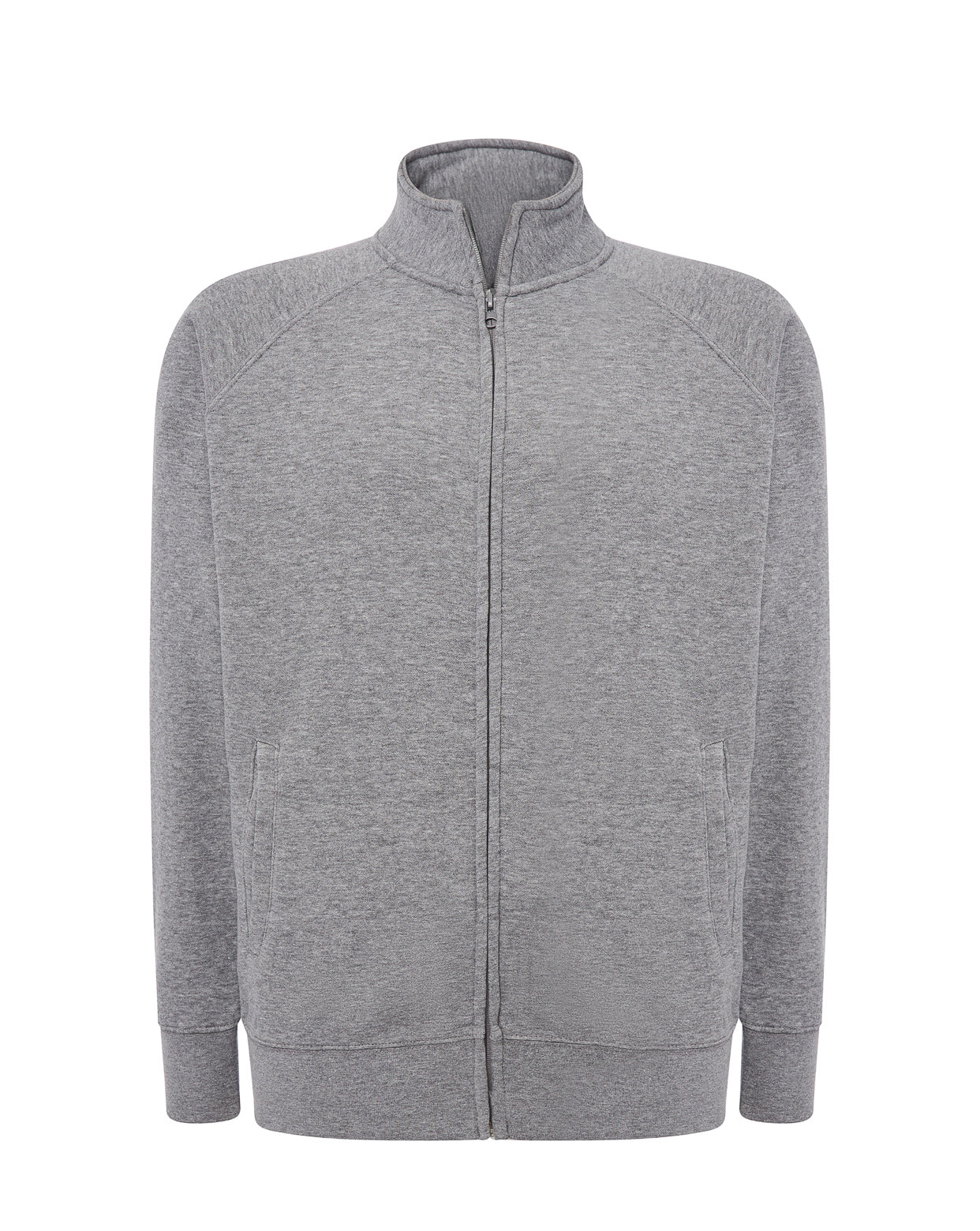 Full Zip Sweatshirt - Grey Melange