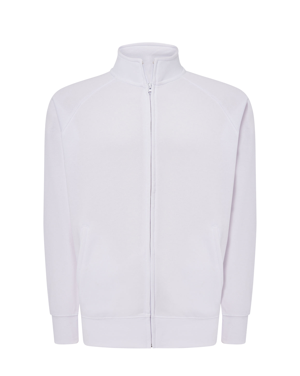 Full Zip Sweatshirt - White