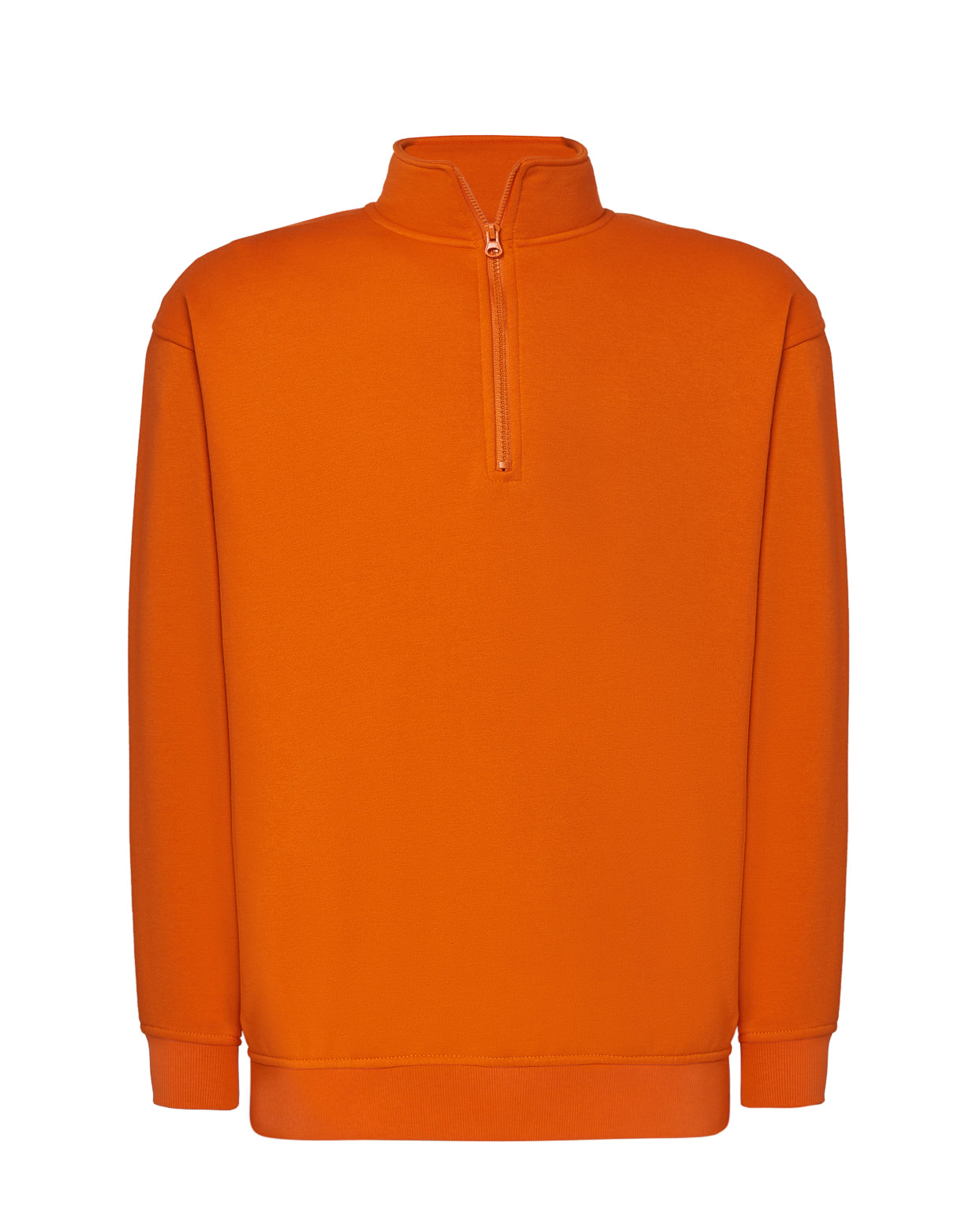 Half Zip Sweatshirt - Orange