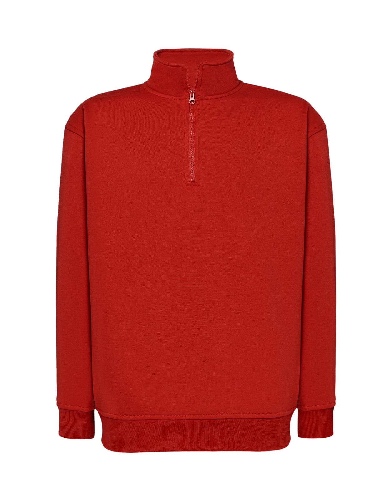Half Zip Sweatshirt - Red