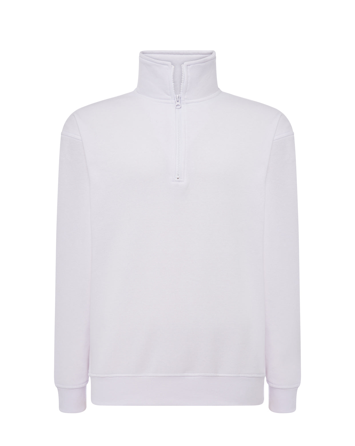 Half Zip Sweatshirt - White
