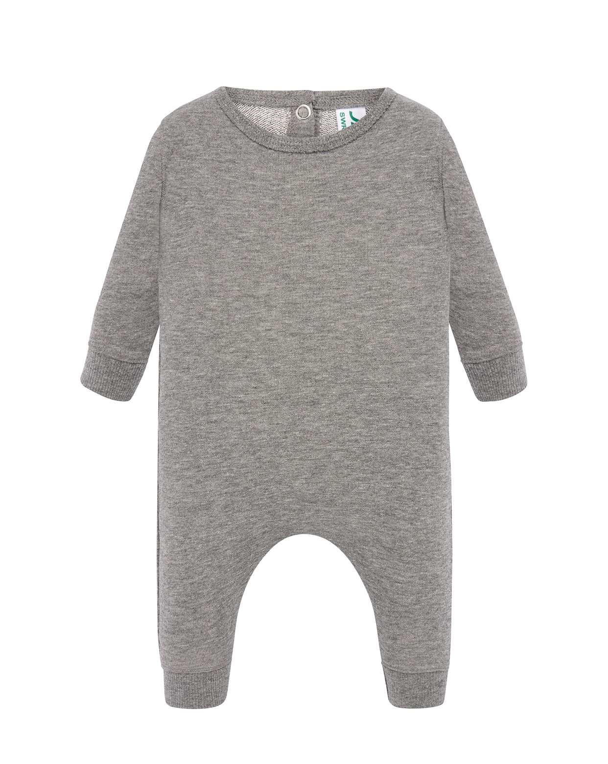 Baby Playsuit LS - Grey Melange